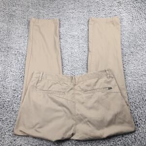 Volcom Pants Men 36x32 Beige Flat Front Straight Classiccore Workwear Chore